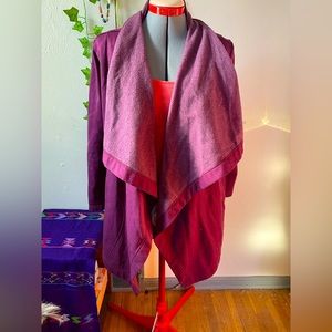 Open cardigan maroon. Lucy.com